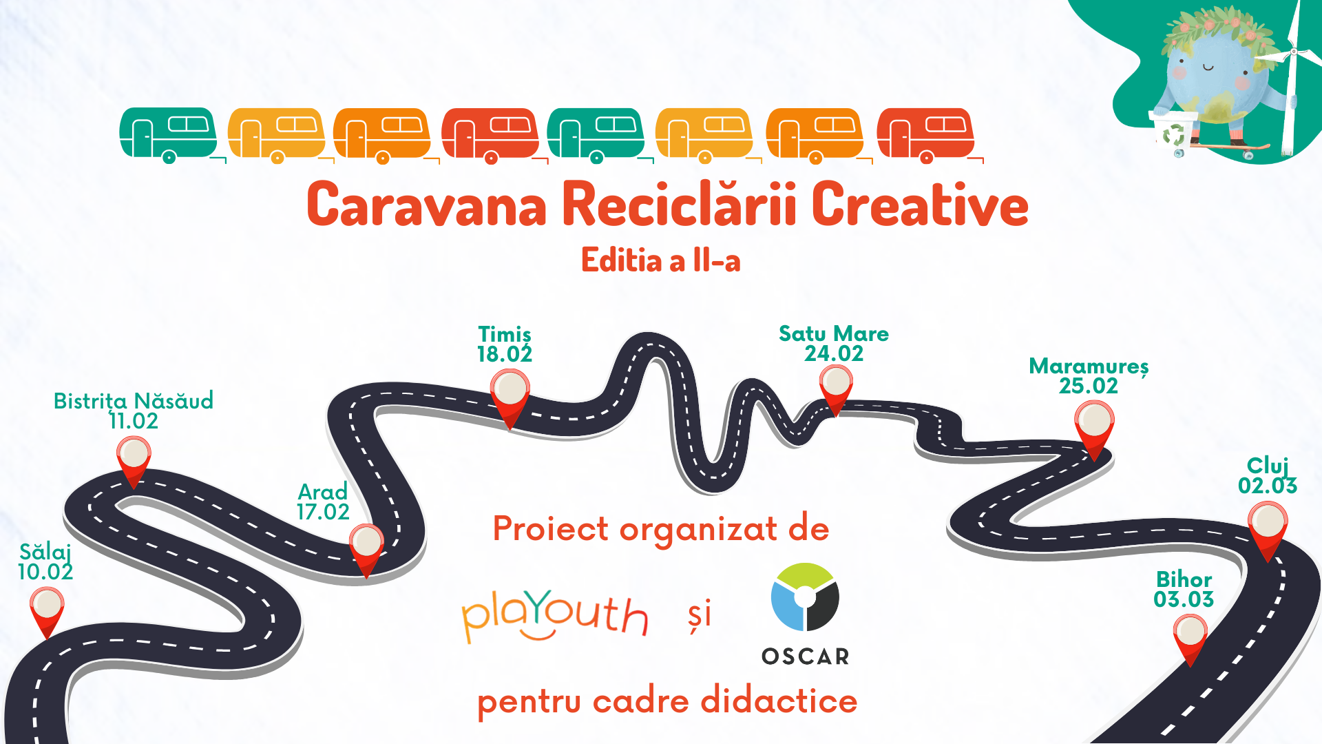The Caravan for Creative Recycling (2nd edition)  has completed the in-person sessions stage in 8 counties