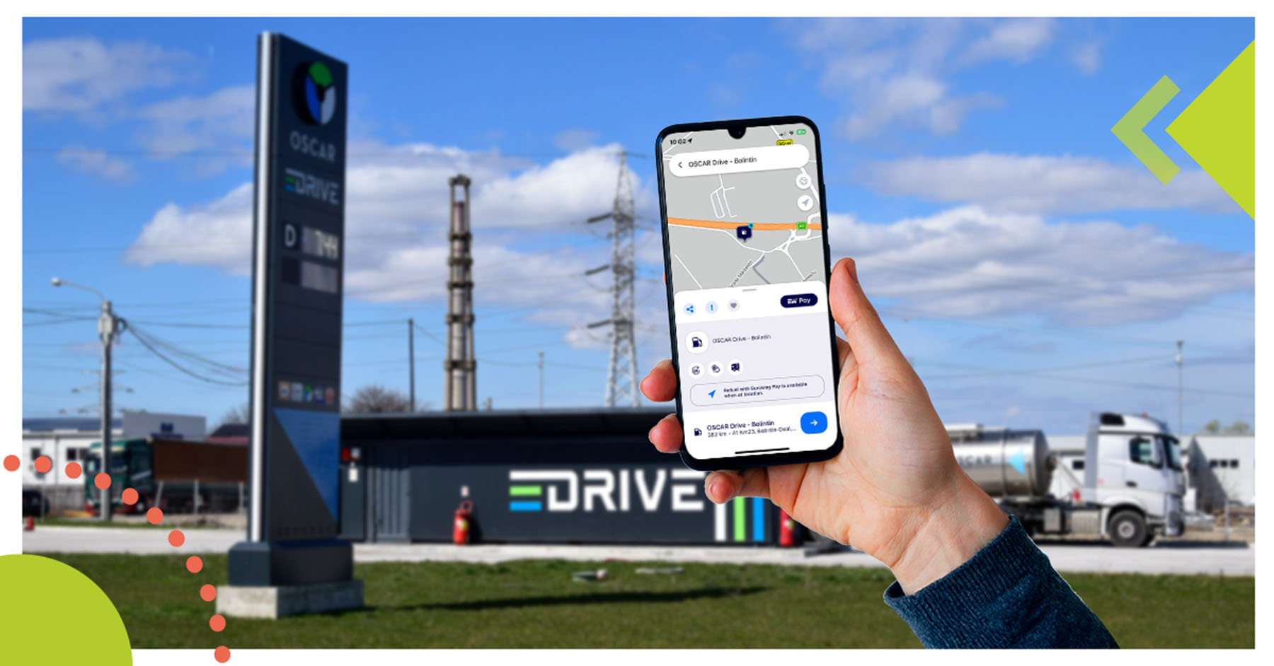 OSCAR Downstream launches for B2B customers in Romania the facility of payment at the pump via mobile phone