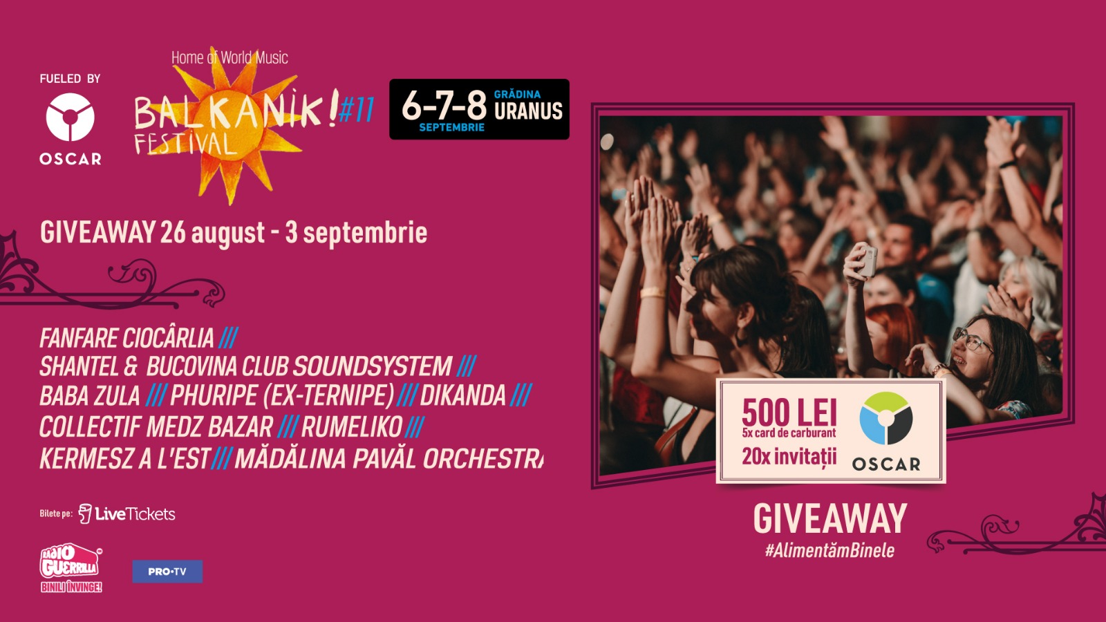 OSCAR Downstream launches a special Giveaway for Balkanik Festival 2024!